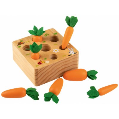 Montessori Playtive Dřevěná motorická hra (sklizeň mrkve) – Zbozi.Blesk.cz