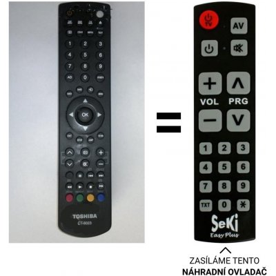 Dálkový ovladač Senior Toshiba CT-8023 – Hledejceny.cz