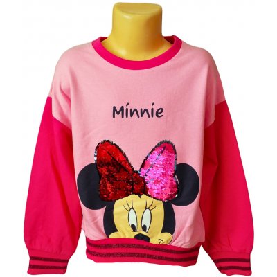 Sun City Dívčí mikina MINNIE měnící se flitry přes hlavu Šedá – Zboží Dáma