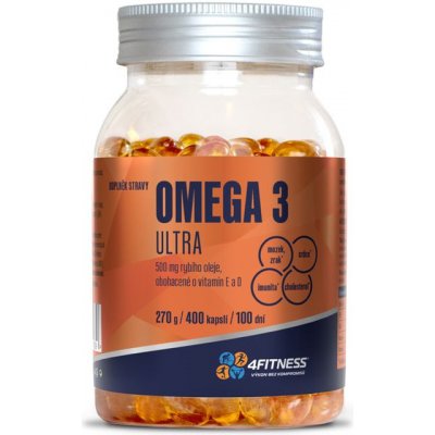 4Fitness Omega 3 mastné kyseliny EPA a DHA 400 kapslí 270 g – Zboží Mobilmania