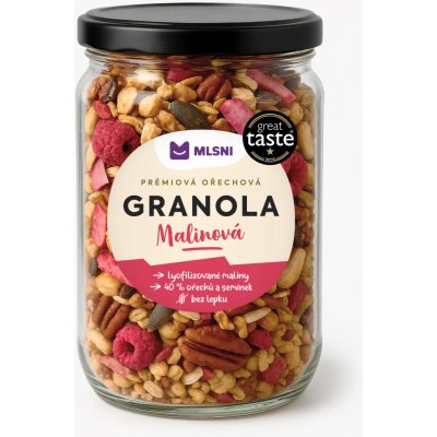 Mlsni Prémiová granola Malinová 480 g – Zboží Dáma