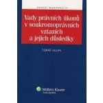 Vady právních úkonů v soukromoprávních vztazích a jejich důsledky - Tomáš Hulva – Hledejceny.cz