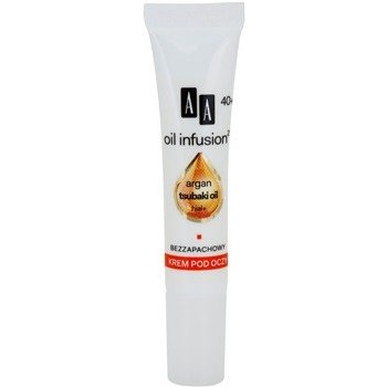 AA Cosmetics Oil Infusion2 Argan Tsubaki 40+ výživný oční krém pro redukci vrásek Hial+ Light Formula Double Infusion 15 ml