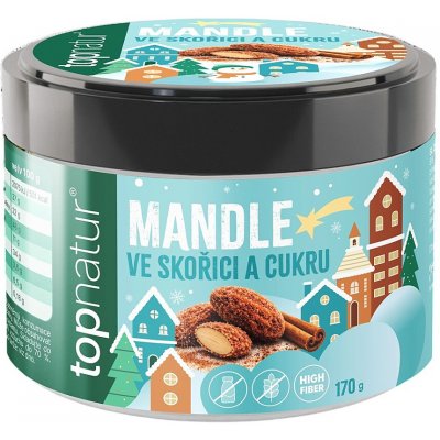 TOPNATUR Vánoční mandle v cukru a skořici 170 g – Hledejceny.cz