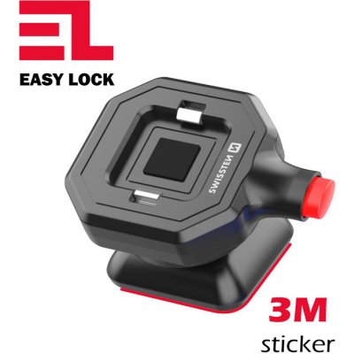 Držák / stojánek SWISSTEN Easylock Car / Home - magnetický + klipový - nalepovací