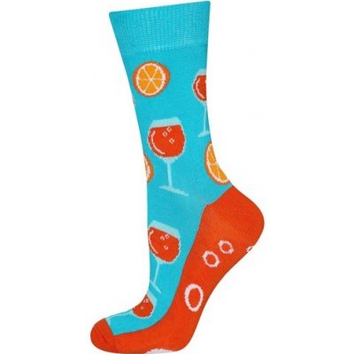 Soxo dámské ponožky koktejl modrooranžová Tyrkysová/Oranžová – Zboží Mobilmania