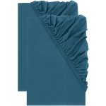 LIVARNO žerzejových napínacích prostěradel modrá 90–100x200 2 ks – Sleviste.cz