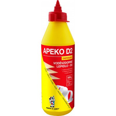 APEKO D2 voděodolné lepidlo na dřevo a savé materiály 500 g – Zbozi.Blesk.cz