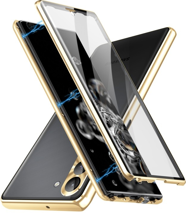 Pouzdro PROTEMIO 56977 Magnetický kryt 360 pro Samsung Galaxy S23 Plus 5G zlatý