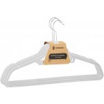 SPRINGOS Velurová ramínka 45 cm šedá 3ks HG0062 – Zboží Dáma