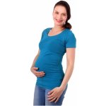 Jožánek těhotenské tričko Johanka krátký rukáv tmavý tyrkys – Zboží Dáma