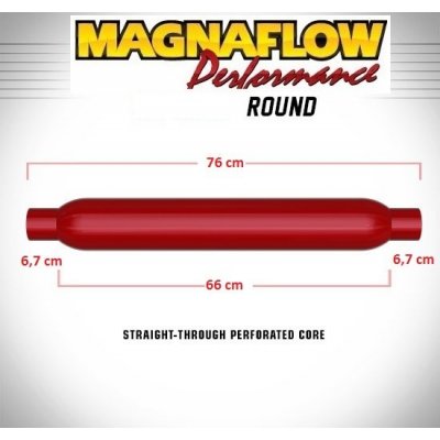 Magnaflow Sportovní rezonátor RED průměr 67 mm, délka 760 mm – Zboží Mobilmania