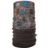 Dětský nákrčník Polartec šátek dětský REVERSIBLE Garden Brown