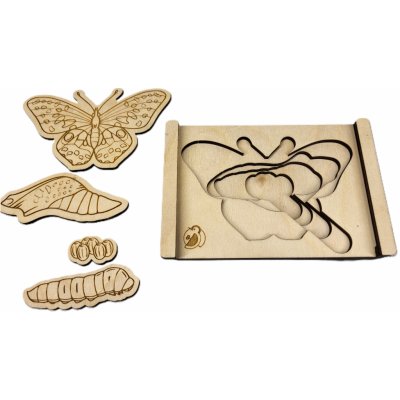 Mechanicky Datel puzzle vývojový cyklus Motýl – Zboží Mobilmania