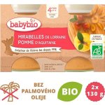 Babybio Mirabelky jablko 2 x 130 g – Zboží Dáma