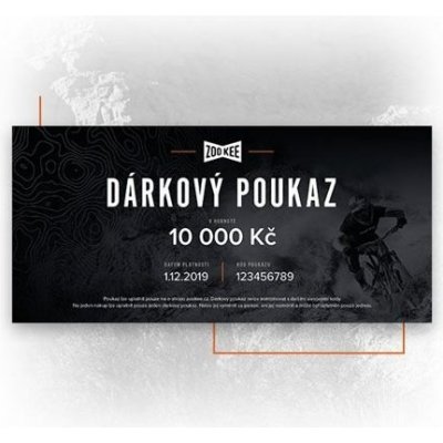 Dárkový poukaz na 10 000 Kč