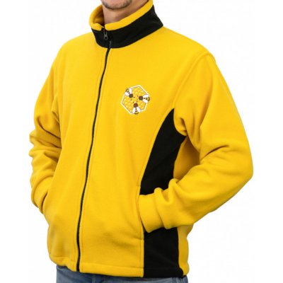 H. Holtermann Fleecová bunda ApiSina s logem plástvě, žlutá – Zboží Mobilmania