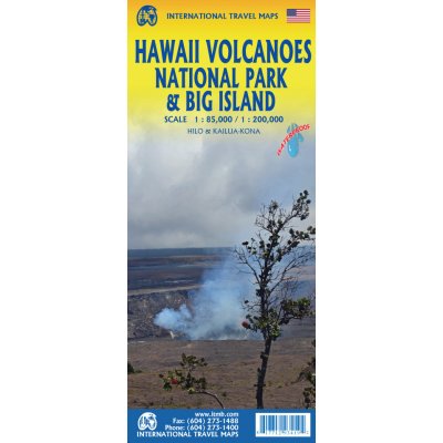 ITMB Publishing mapa Hawaii Volcanoes NP & Big Island 1:85t. /1:200t. voděodolná ITM