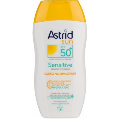 Astrid Sun Sensitive SPF50+ mléko na opalování spray 150 ml