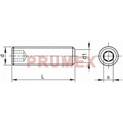 Šroub stavěcí plochý - inbus DIN 913 M4x4 nerez A2 – Hledejceny.cz