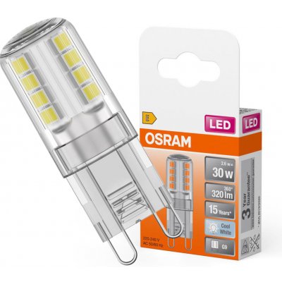 Osram LED žárovka Classic kapsle čirá G9 2,6 W 320 lm studená bílá – Zboží Živě
