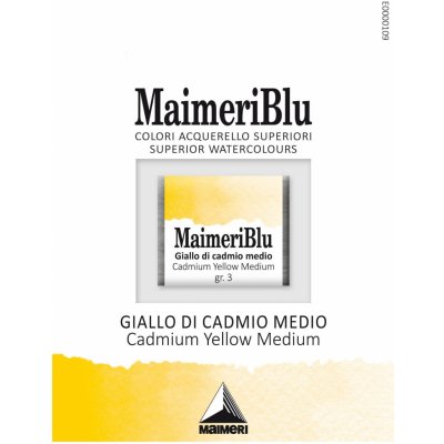 Maimeri Blu Akvarelová barva Cadmium Yellow Medium 083 1,5 ml 1 ks – Hledejceny.cz