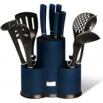 BH Sada nožů a kuchyňského náčiní ve stojanu 12 ks Aquamarine Metallic Line – Zboží Dáma