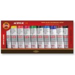 akrylové barvy Koh-i-noor 162704 sada 10 x 40 ml – Sleviste.cz