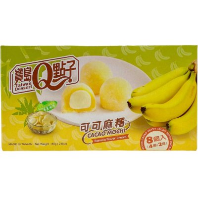 Q Brand Mochi Kakao Banán 80 g – Sleviste.cz