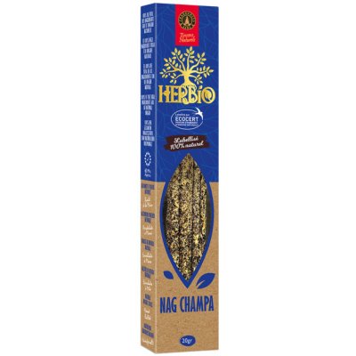 Ecocert Herbio vonné tyčinky Smudge Incense Nag Champa 20 g – Hledejceny.cz