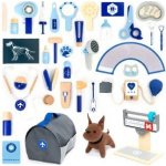 UMU® Veterinární sada pro děti 37 ks Doktorská sada hračka Růžová – Zboží Dáma