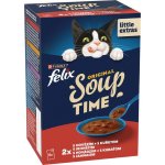 Purina FELIX Soup, polévky s hovězím, kuřetem a jehněčím 6 x 48 g – Hledejceny.cz