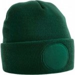 Beechfield beanie z akrylu s kruhovou plochou pro potisk či výšivku Zelená lahvová CB446 – Hledejceny.cz