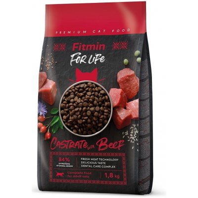 Fitmin For Life Castrate Beef pro kastrované kočky 1,8 kg