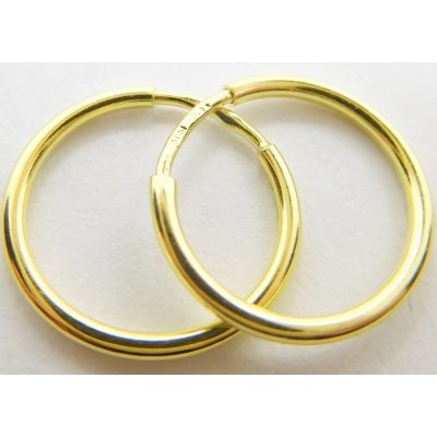 Klenoty Budín zlaté kroužky ze žlutého zlata hladké 353029