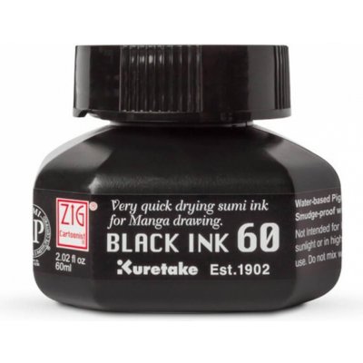 Kuretake ZIG Cartoonist Black Ink 60 ml