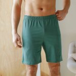 Pyžamové jednobarevné šortky tmavě zelená – Zbozi.Blesk.cz