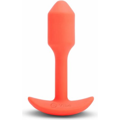 b-Vibe Vibrating Snug Plug 1 oranžový – Zboží Dáma b-Vibe Vibrating Snug Plug 1 oranžový – Zboží Dáma