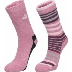 Columbia 2PP MOISTURE CONTROL STRIPE CREW dámské ponožky růžová – Zboží Dáma