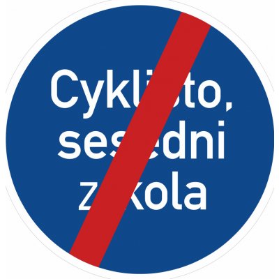 Konec jiného příkazu Dopravní značka 500 mm kruh – Zbozi.Blesk.cz