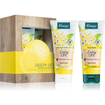 Kneipp Enjoy Life jemné tělové mléko 200 ml + jemný sprchový gel 200 ml dárková sada – Zbozi.Blesk.cz