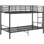 Petrashop 287910 Poschoďová černá kov Černý – Sleviste.cz