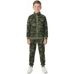 Maskáčová tepláková souprava tmavý maskáč s modrým nápisem – Hledejceny.cz