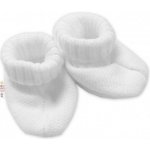 Baby Nellys pletené botičky capáčky Star Hand Made bílé – Zboží Dáma