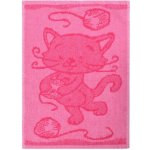 Profod Dětský ručník Cat pink 30 x 50 cm – Zboží Mobilmania