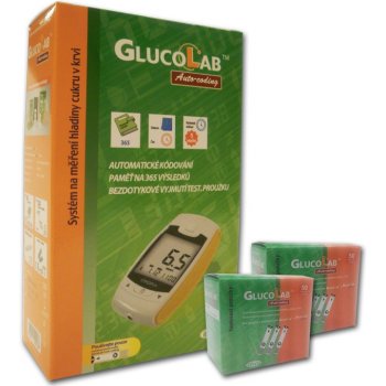 GlucoLab glukometr + 100 ks proužků