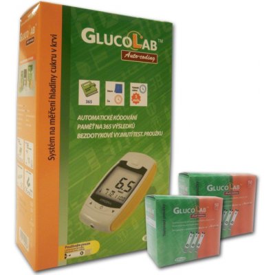 GlucoLab glukometr + 100 ks proužků – Zboží Živě