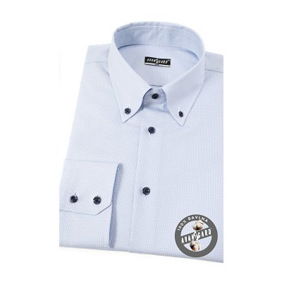 Avantgard pánská košile klasik s propínacím límcem modrá 501-1501 – Zboží Mobilmania