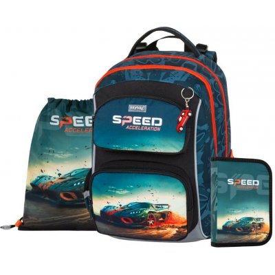 Oxybag OXY JUMPERškolní set Auto 3 ks – Zboží Dáma