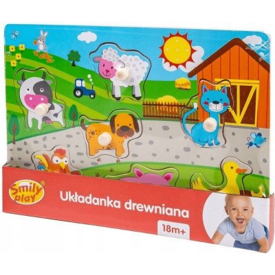 Smily play dětské puzzle s úchyty domácí zvířátka – Zbozi.Blesk.cz